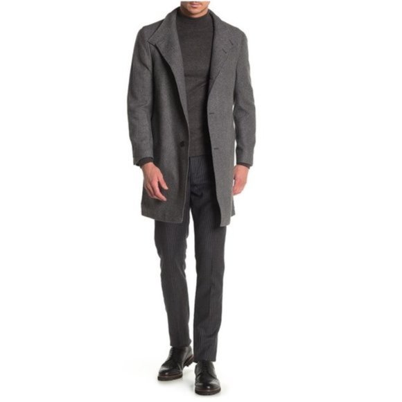 Nordstrom Rack Easton Basketweave Trim Fit Coat - Picture 1 of 8